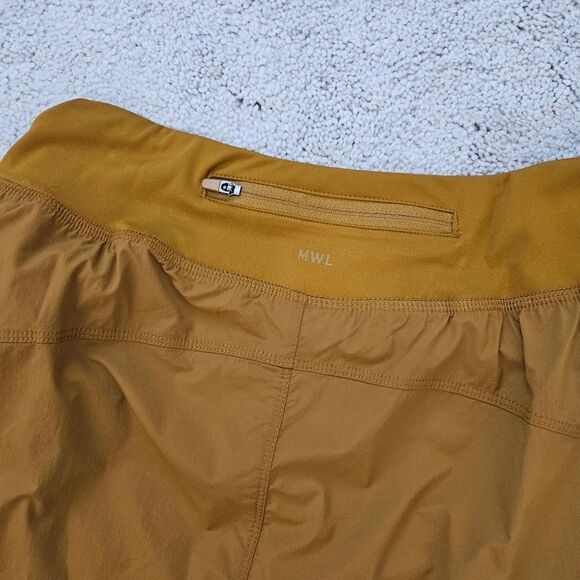 NWT MWL Madewell | Active Running Shorts Antique Gold, Women's 2X - Picture 6 of 7